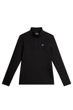 Golf|Base & Mid Layers<J.Lindeberg Lorelei Quarter Zip Mid Layer Black