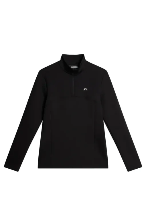Golf|Base & Mid Layers<J.Lindeberg Lorelei Quarter Zip Mid Layer Black
