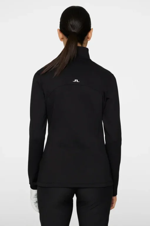 Golf|Base & Mid Layers<J.Lindeberg Lorelei Quarter Zip Mid Layer Black