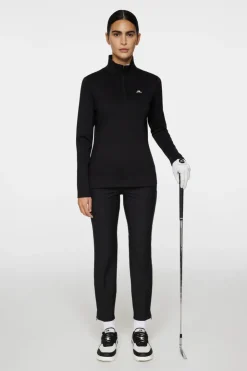 Golf|Base & Mid Layers<J.Lindeberg Lorelei Quarter Zip Mid Layer Black