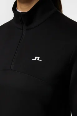 Golf|Base & Mid Layers<J.Lindeberg Lorelei Quarter Zip Mid Layer Black