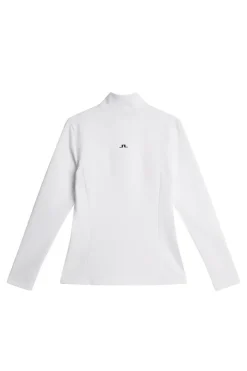 Golf|Base & Mid Layers<J.Lindeberg Lorelei Quarter Zip Mid Layer White