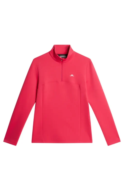 Golf|Base & Mid Layers<J.Lindeberg Lorelei Quarter Zip Mid Layer Azalea