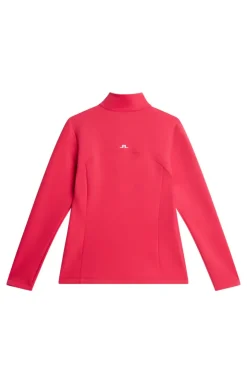 Golf|Base & Mid Layers<J.Lindeberg Lorelei Quarter Zip Mid Layer Azalea