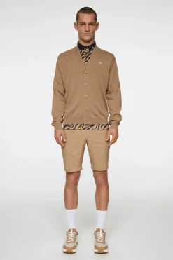Golf|Knitwear<J.Lindeberg Lucas Knitted Cardigan TigersEye