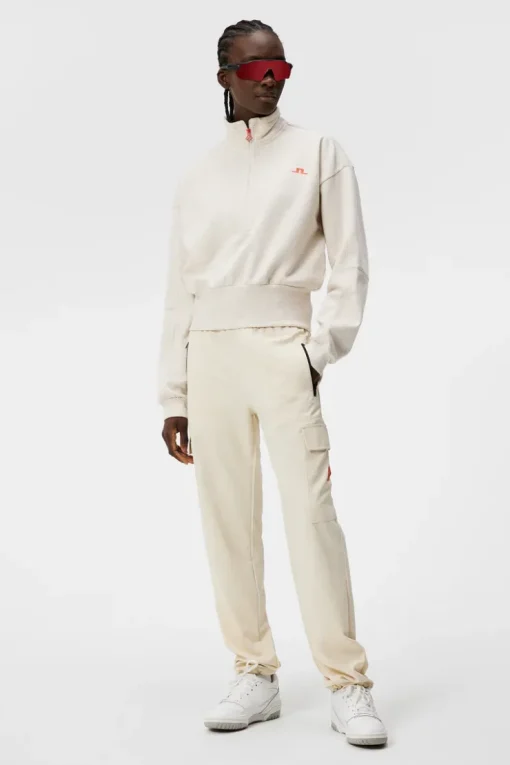 Base & Mid Layers|Outdoor<J.Lindeberg Lucia Zip Mock Neck BeigeMelange
