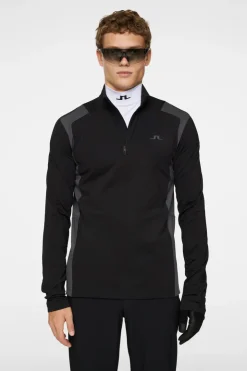 Golf|Ski<J.Lindeberg Lukas Quarter Zip Mid Layer Black