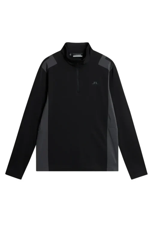 Golf|Ski<J.Lindeberg Lukas Quarter Zip Mid Layer Black