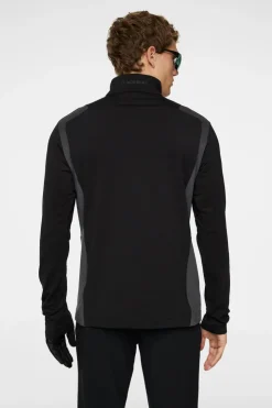 Golf|Ski<J.Lindeberg Lukas Quarter Zip Mid Layer Black
