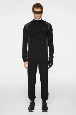 Golf|Ski<J.Lindeberg Lukas Quarter Zip Mid Layer Black