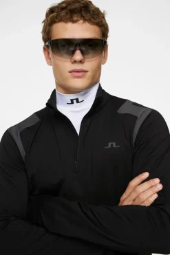 Golf|Ski<J.Lindeberg Lukas Quarter Zip Mid Layer Black