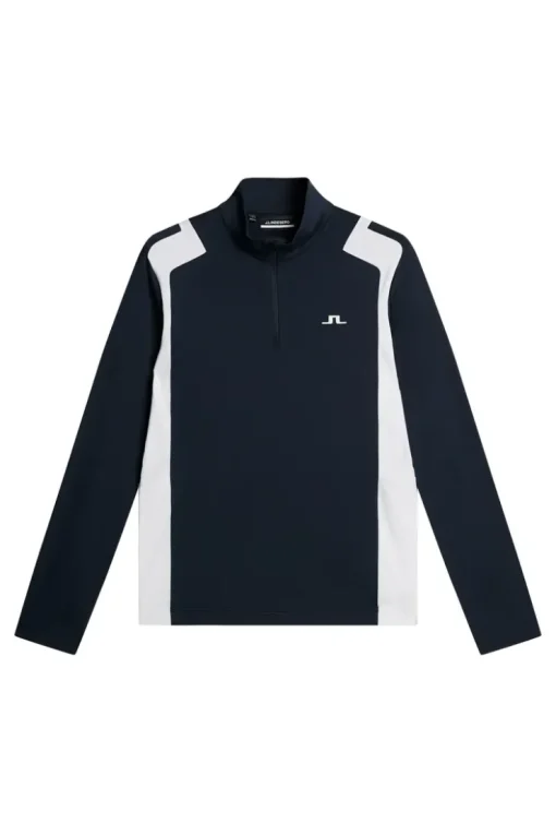 Golf|Base & Mid Layers<J.Lindeberg Lukas Quarter Zip Mid Layer JLNavy