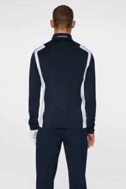 Golf|Base & Mid Layers<J.Lindeberg Lukas Quarter Zip Mid Layer JLNavy
