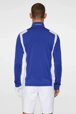 Golf|Base & Mid Layers<J.Lindeberg Lukas Quarter Zip Mid Layer ClematisBlue