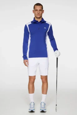 Golf|Base & Mid Layers<J.Lindeberg Lukas Quarter Zip Mid Layer ClematisBlue