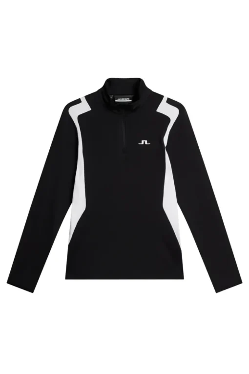 Golf|Base & Mid Layers<J.Lindeberg Mae Quarter Zip Mid Layer Black