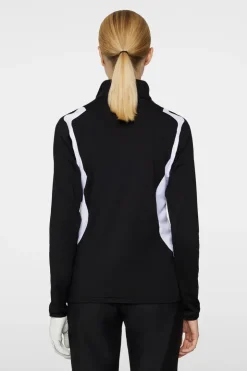 Golf|Base & Mid Layers<J.Lindeberg Mae Quarter Zip Mid Layer Black