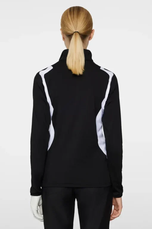 Golf|Base & Mid Layers<J.Lindeberg Mae Quarter Zip Mid Layer Black