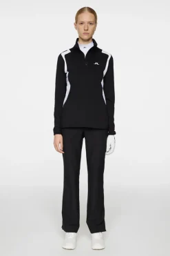 Golf|Base & Mid Layers<J.Lindeberg Mae Quarter Zip Mid Layer Black