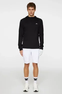 Golf|Base & Mid Layers<J.Lindeberg Mario Quarter Zip Hood Black