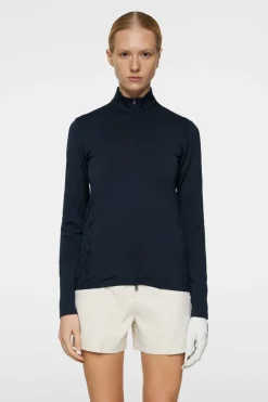 Golf|Base & Mid Layers<J.Lindeberg Nancy Seamless Mid Layer JLNavy