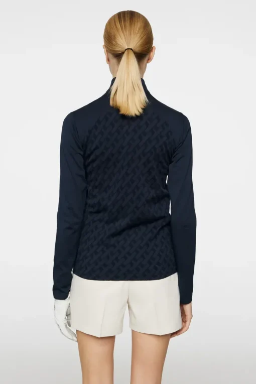Golf|Base & Mid Layers<J.Lindeberg Nancy Seamless Mid Layer JLNavy