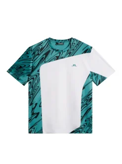 T-shirts|Tennis<J.Lindeberg Niccolo T-shirt LiquifyTealBlackL