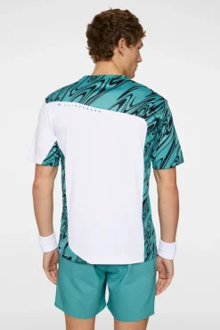 T-shirts|Tennis<J.Lindeberg Niccolo T-shirt LiquifyTealBlackL