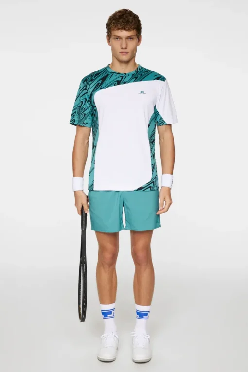 T-shirts|Tennis<J.Lindeberg Niccolo T-shirt LiquifyTealBlackL
