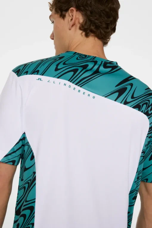 T-shirts|Tennis<J.Lindeberg Niccolo T-shirt LiquifyTealBlackL