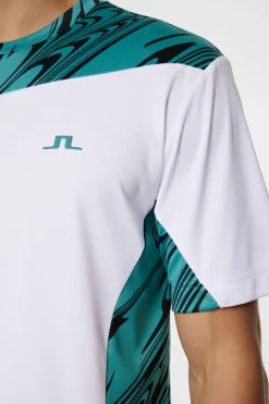 T-shirts|Tennis<J.Lindeberg Niccolo T-shirt LiquifyTealBlackL