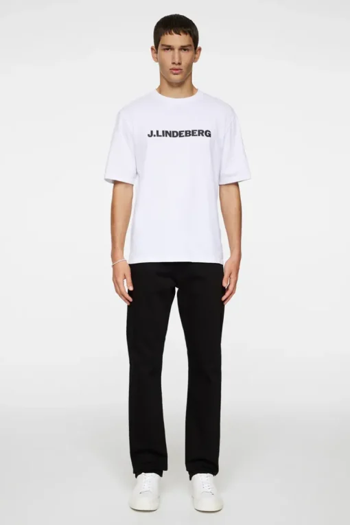 T-shirts|Tops<J.Lindeberg Parcy Logo Tee White