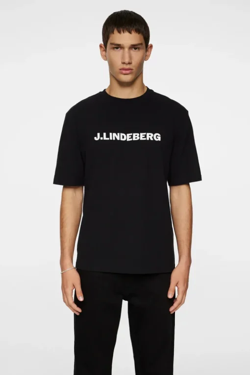 T-shirts|Tops<J.Lindeberg Parcy Logo Tee Black