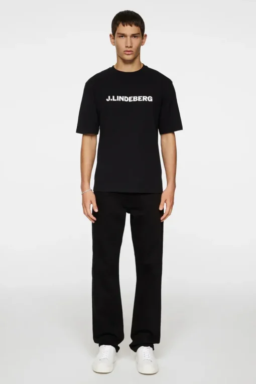 T-shirts|Tops<J.Lindeberg Parcy Logo Tee Black