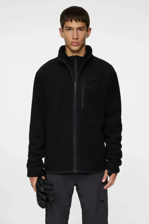 Ski|Base & Mid Layers<J.Lindeberg Peter Pile Jacket Black