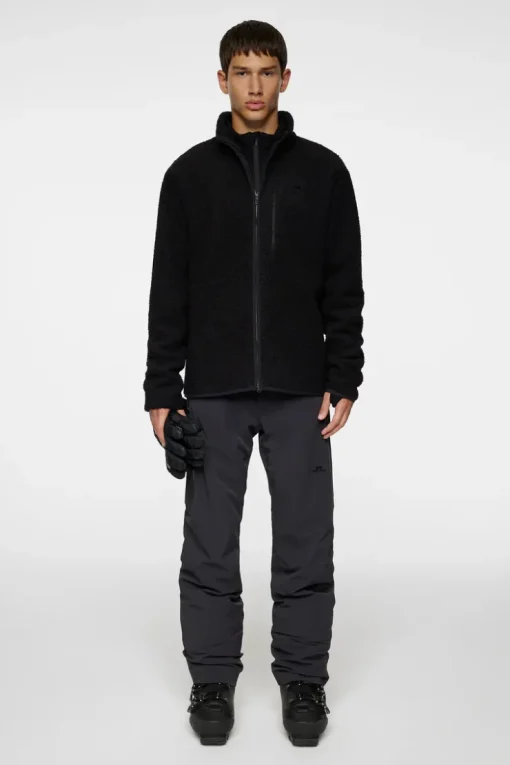Ski|Base & Mid Layers<J.Lindeberg Peter Pile Jacket Black