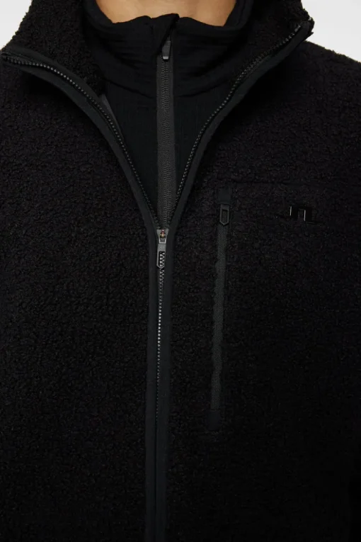 Ski|Base & Mid Layers<J.Lindeberg Peter Pile Jacket Black