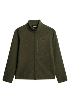 Ski|Base & Mid Layers<J.Lindeberg Peter Pile Jacket ForestGreen