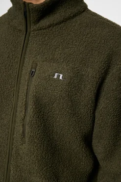 Ski|Base & Mid Layers<J.Lindeberg Peter Pile Jacket ForestGreen