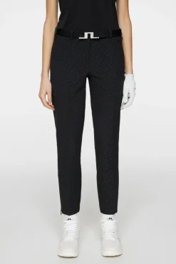 Golf|Trousers<J.Lindeberg Pia Bridge Pant TourGeoJacquardBlackM
