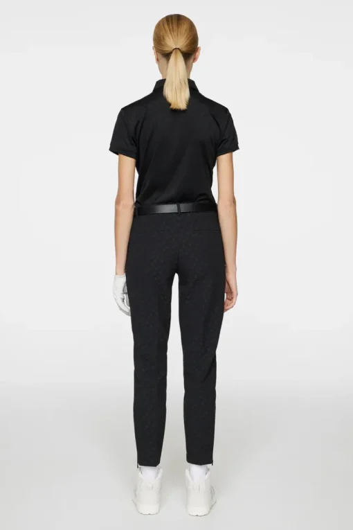 Golf|Trousers<J.Lindeberg Pia Bridge Pant TourGeoJacquardBlackM