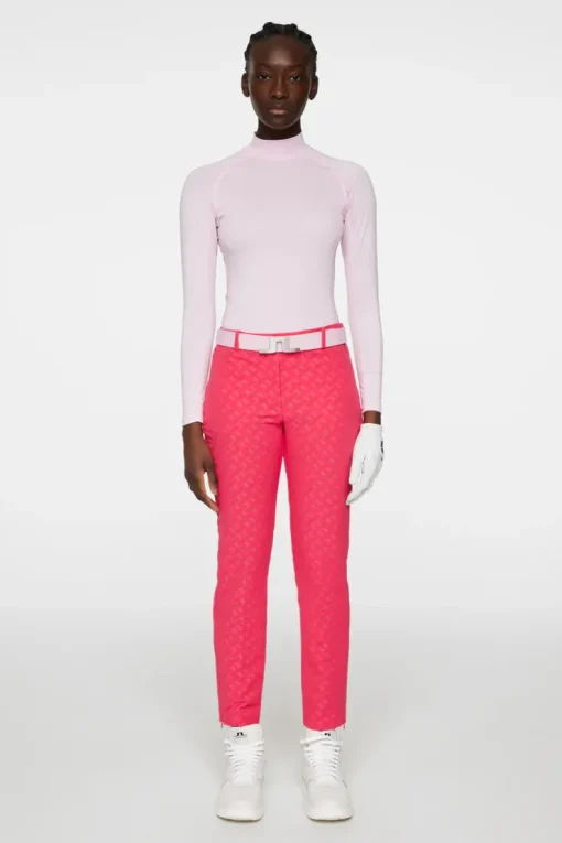 Golf|Trousers<J.Lindeberg Pia Bridge Pant TourGeoJacquardPinkM