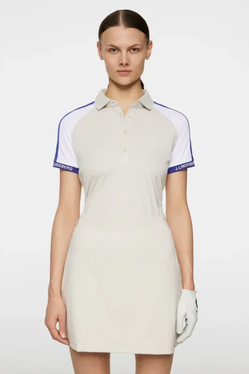 Golf|Tops<J.Lindeberg Priya Polo Moonbeam