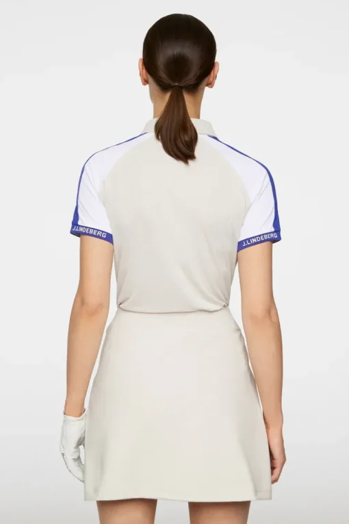 Golf|Tops<J.Lindeberg Priya Polo Moonbeam