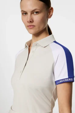 Golf|Tops<J.Lindeberg Priya Polo Moonbeam