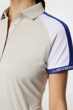 Golf|Tops<J.Lindeberg Priya Polo Moonbeam