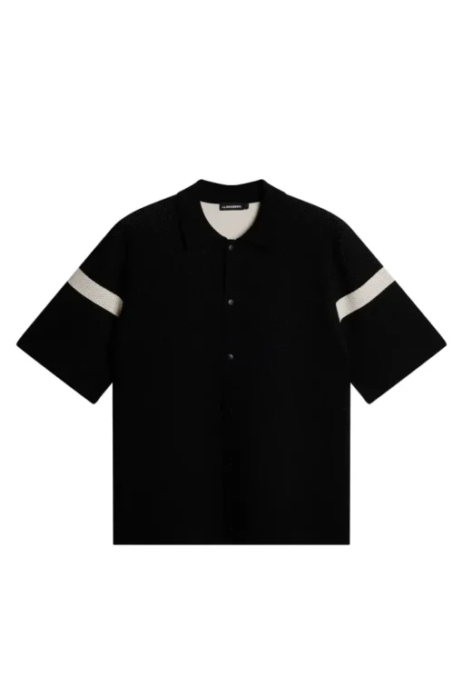 Knitwear|Tops<J.Lindeberg Rayne Knitted Shirt Black