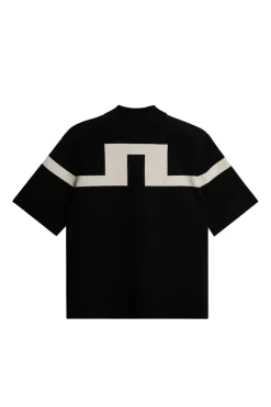 Knitwear|Tops<J.Lindeberg Rayne Knitted Shirt Black