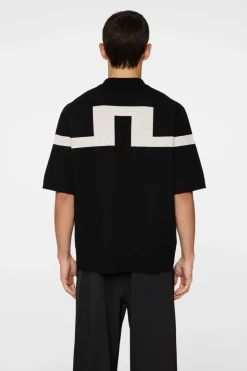 Knitwear|Tops<J.Lindeberg Rayne Knitted Shirt Black