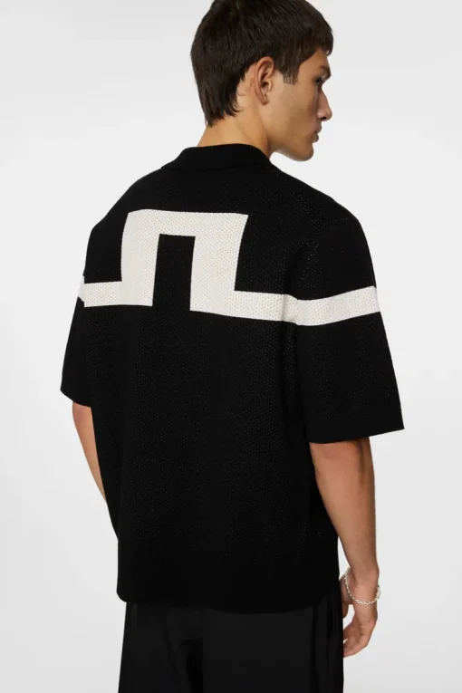 Knitwear|Tops<J.Lindeberg Rayne Knitted Shirt Black